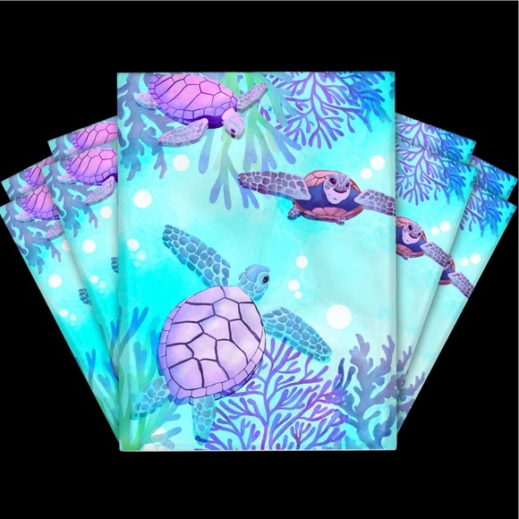 25 10X13 Poly Mailers Turtles Shipping Envelopes Bags PRICE IS FIRM - Picture 7 of 9